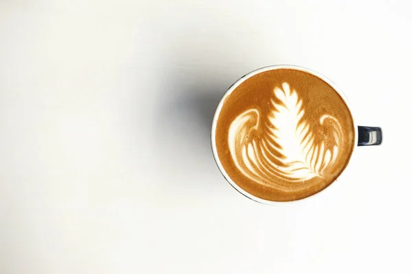 Eine Tasse Latte Art — Stockfoto