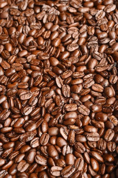 Nahaufnahme Von Kaffeebohnen Als Hintergrund — Stockfoto