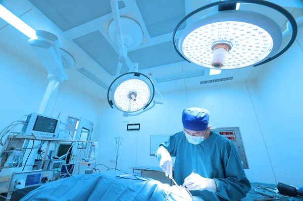 Veterinarian Surgery Operation Room Take Art Lighting Blue Filter — Stock Photo, Image