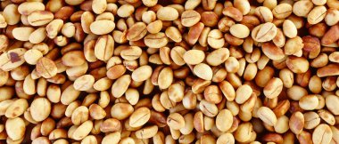  Arka plan için kahve çekirdeklerini kapatın.                                  