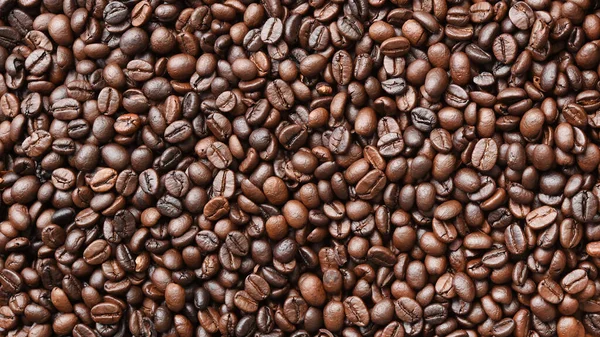 Close Van Koffiebonen Voor Achtergrond — Stockfoto