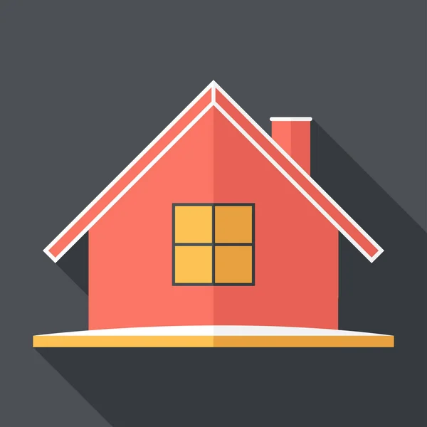 Pictogram van Santa's huis — Stockvector