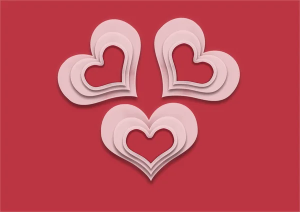 Fondo para tarjetas con felices deseos de San Valentín —  Fotos de Stock