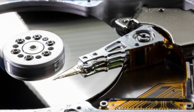 Sabit disk sürücü kapatma görünümü.