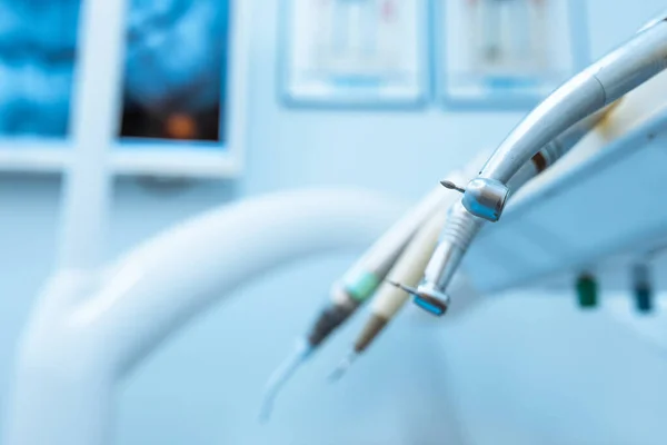Крупний План Бурової Машини Стоматологічному Кабінеті — стокове фото