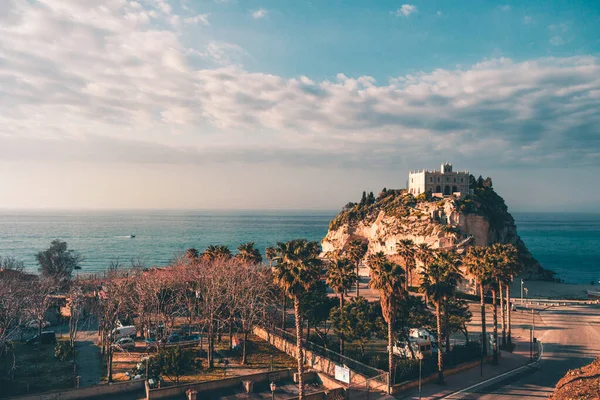 Vista Aérea Ciudad Tropea Calabria — Foto de Stock