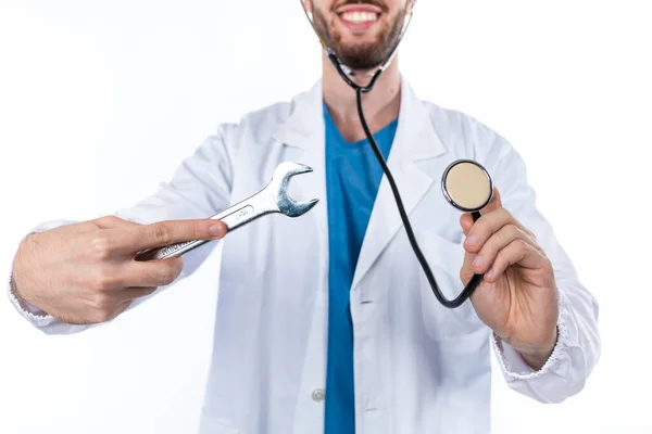 Chave Retenção Médica Estetoscópio — Fotografia de Stock