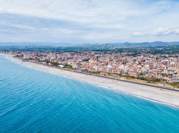 Vista Aérea Ciudad Siderno Calabria — Foto de Stock
