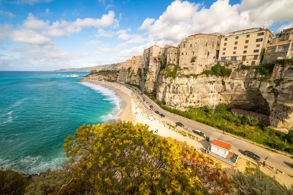 Calabria Daki Tropea Şehrinin Hava Manzarası — Stok fotoğraf