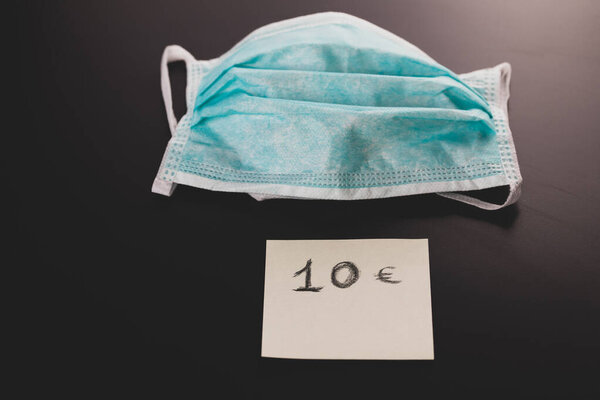 концепция повышения цен на хирургические маски для коронавируса
