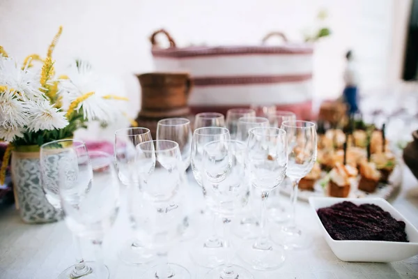 Stůl na svatební oslavu — Stock fotografie