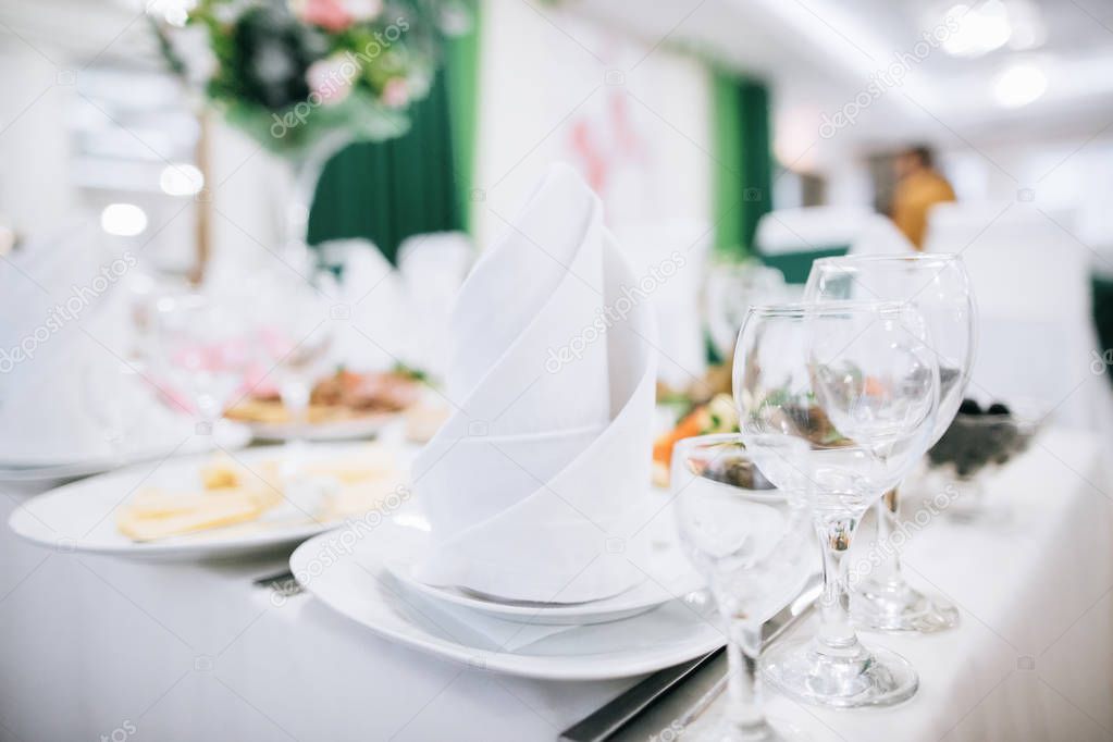 buffet table at wedding celebration