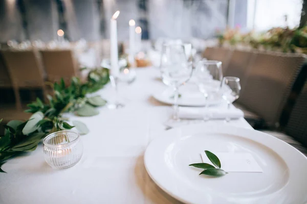 Table Décorée Pour Dîner Mariage — Photo