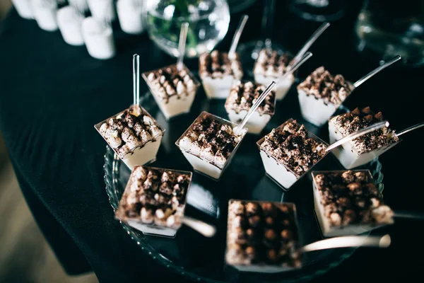 Düğün Yemek Için Hazır Çikolata — Stok fotoğraf