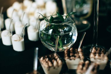 Düğün yemek için hazır çikolata