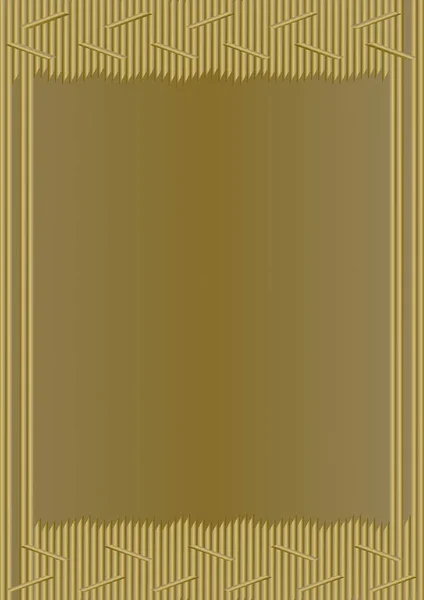 Insolito telaio in oro dal design moderno composto da aste dorate, sfondo sfumato — Vettoriale Stock