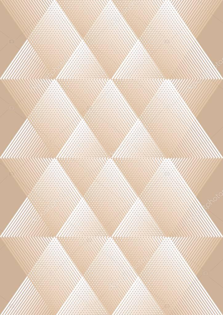 Overlay background in cubist style, white and beige design, rhomboid patterns with grid structure