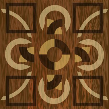 Ahşap kakma, açık ve koyu ahşap desenleri. Kaplama geometrik süsleme dokulu. Ahşap sanat dekorasyon şablonu.