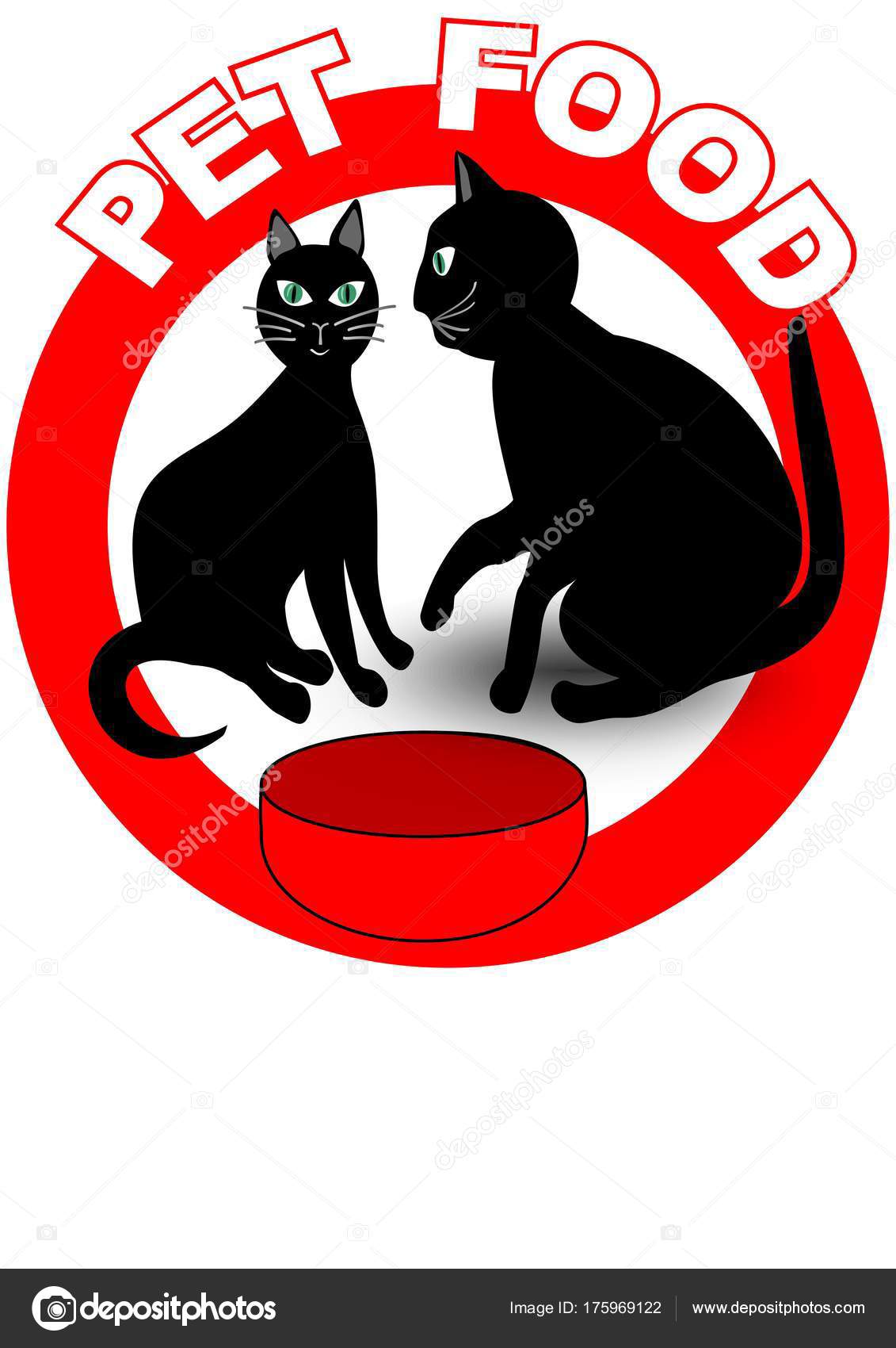 Etichetta Di Cartello O Prodotto Di Alimento Per Animali Domestici