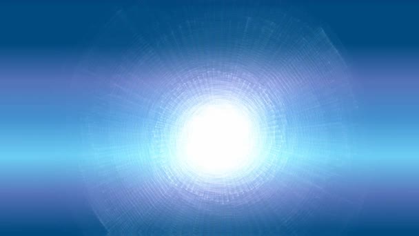 서리가 북극 비디오. 태양 광선은 파란색 서리가 공기에 떨게 했다. 생성 하는 컴퓨터 애니메이션 — 비디오