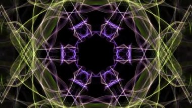 Çok renkli etkisi, bulanık lif, tünel hareket, disko dekorasyon, canlı psychedelic renkler ile alacalı fraktal