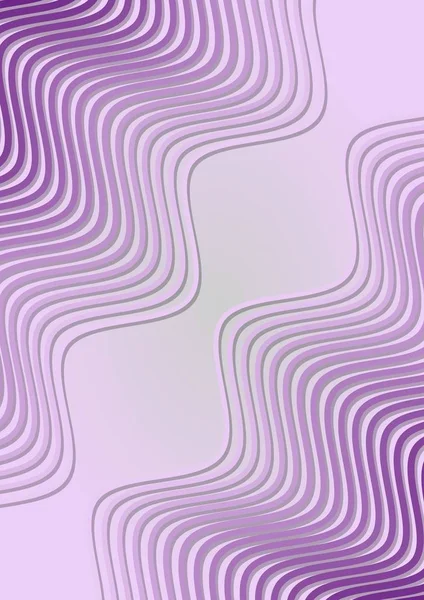 Fond abstrait avec des motifs ondulés en relief. Lignes ondulées obliquement placées sur un fond violet clair . — Image vectorielle