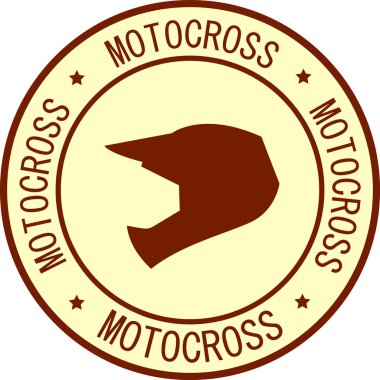 Motocross kask simgesi.