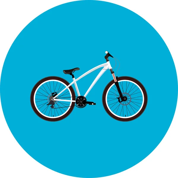 Sport blanc vélo — Image vectorielle