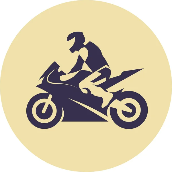 Motociclista esporte — Vetor de Stock