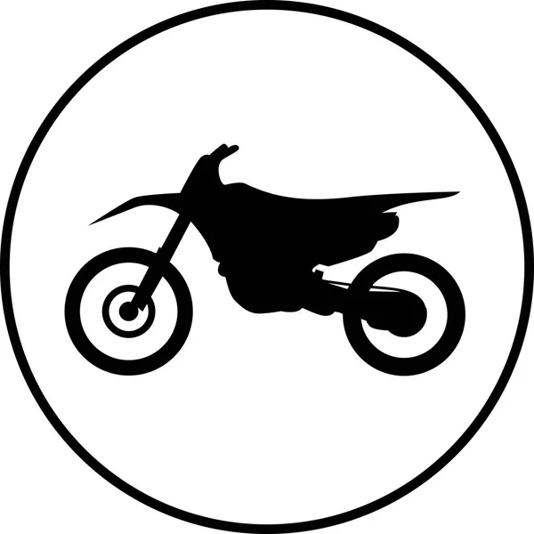 Motocross icono de la moto — Archivo Imágenes Vectoriales