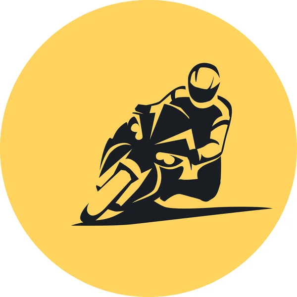 Extreme sportbike Rider — Stock Vector