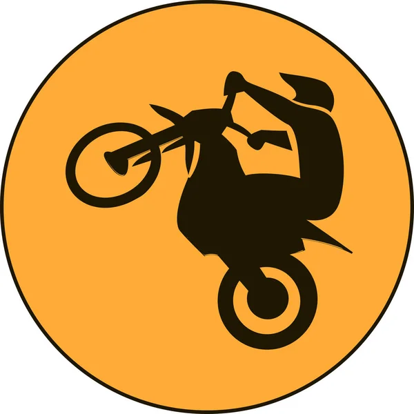 Motocross enduro free-ride signe — Image vectorielle