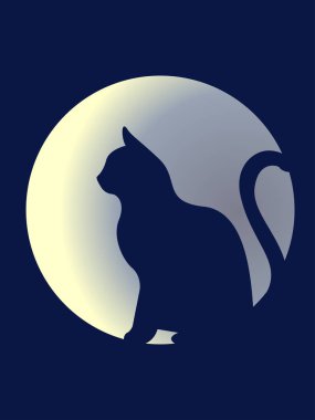 Kara kedi vektör