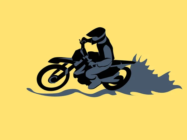 Motorcross biker vector — Stockvector