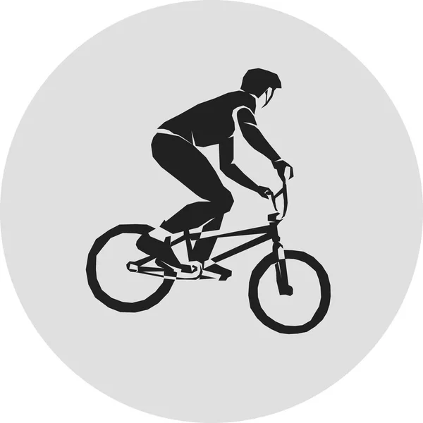 Cycliste sportif — Image vectorielle