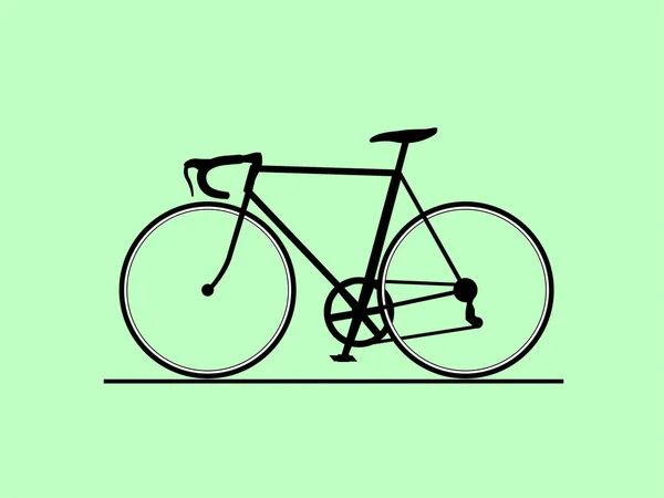 Icono de bicicleta aislado en blanco — Vector de stock