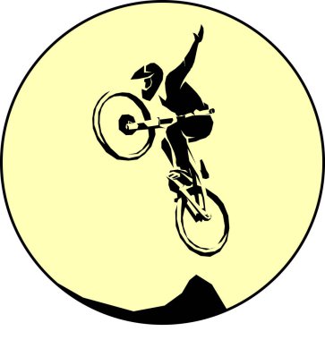 Bisiklet mtb hüner atlamak