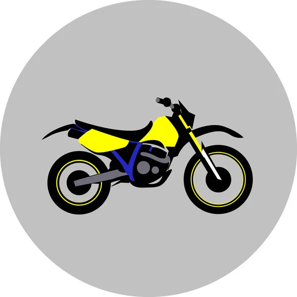 Motorrad-Offroad-Sport — Stockvektor