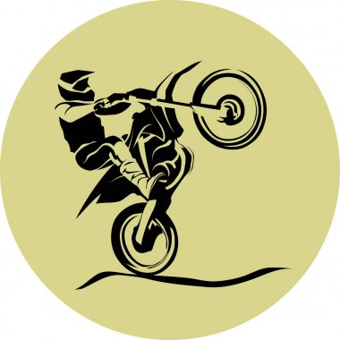 Motosiklet racer vektör