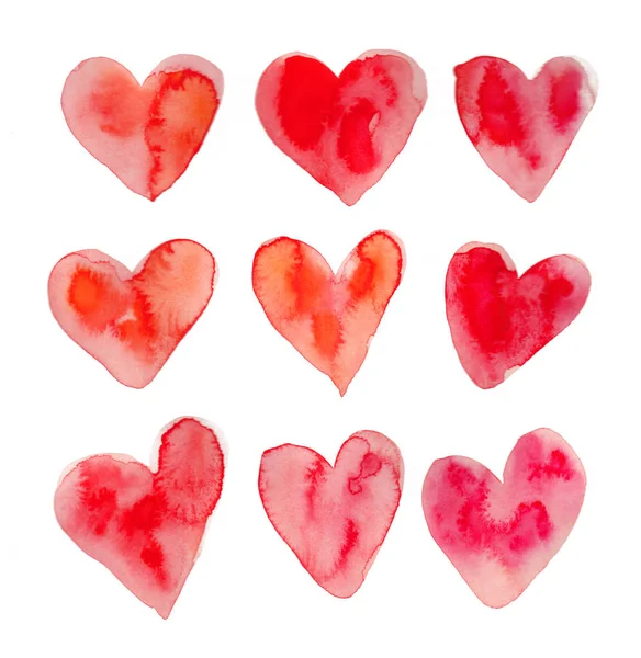 Vektor akvarel srdce — Stock fotografie