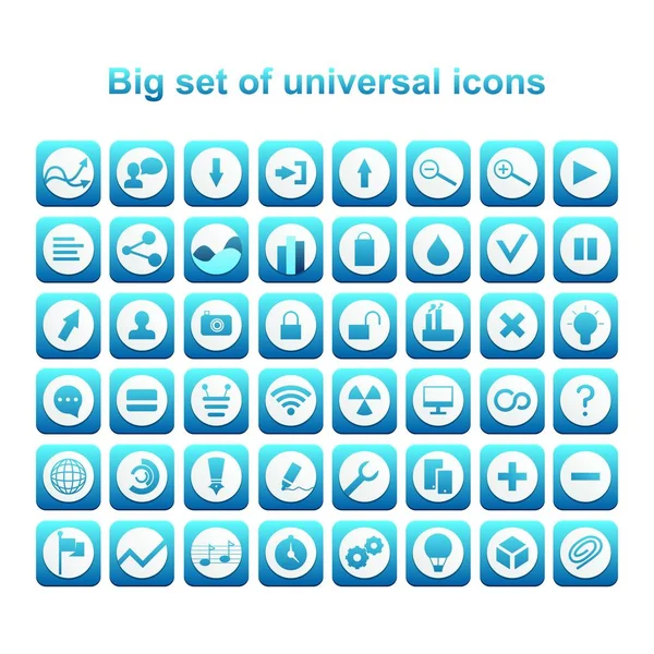 Universal set of icons — Stock Vector
