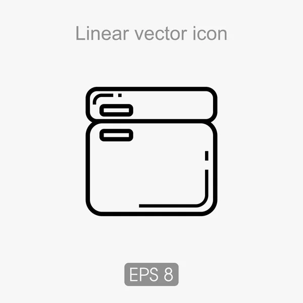 Liner vector icon — Stock Vector