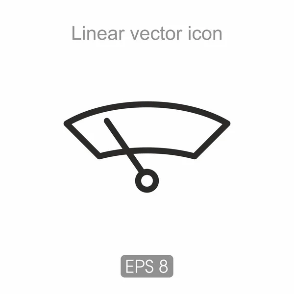 Fekete-fehér lineáris ikon — Stock Vector