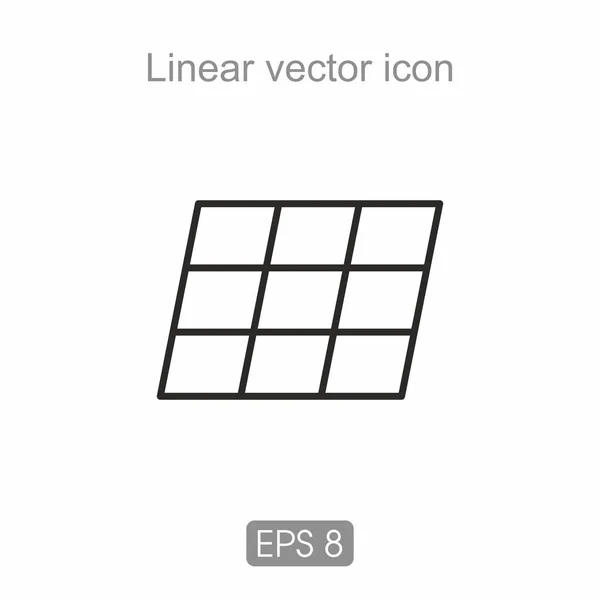 Lineární ikony v černé a bílé — Stockový vektor