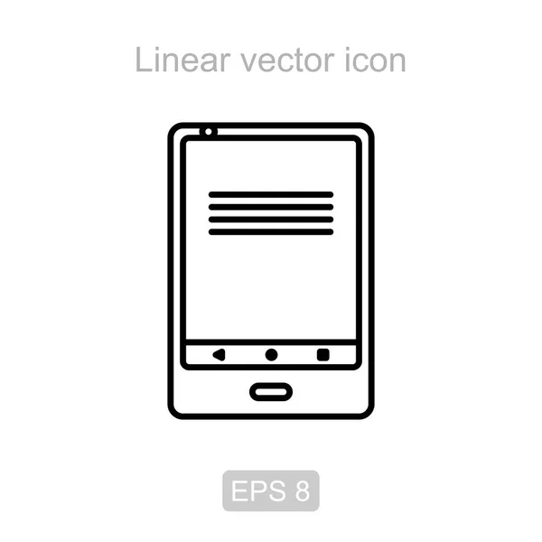 Smartphone... Lineární vektorové ikony. — Stockový vektor