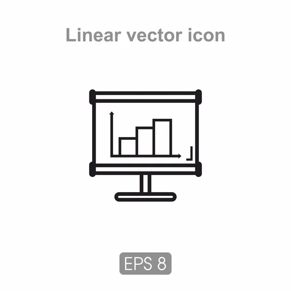 Ikona prezentační část — Stockový vektor