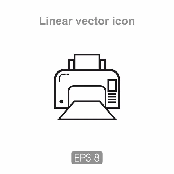 Ikona laserová tiskárna — Stockový vektor