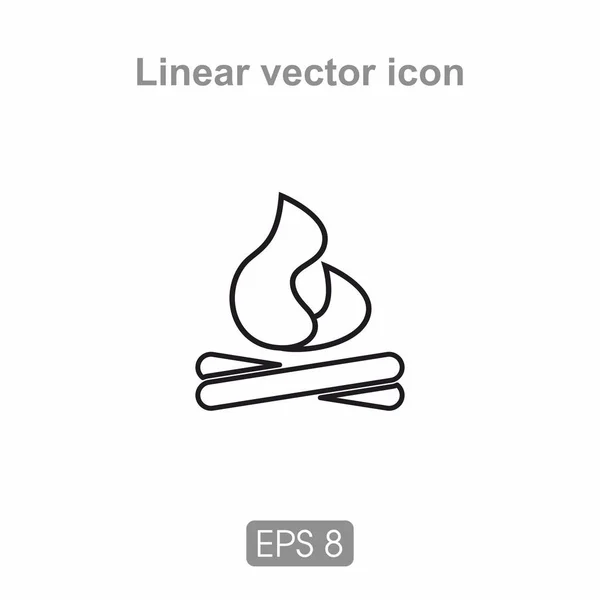 Ikony v krbu — Stockový vektor
