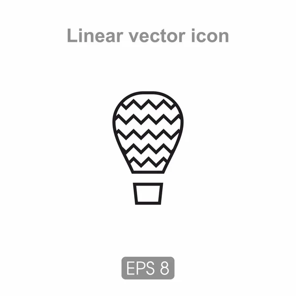 Pictogram gestileerde ballon — Stockvector