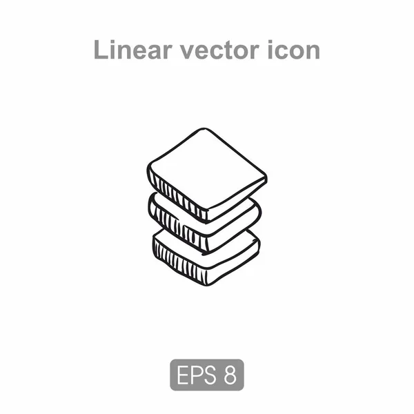 Három rétegben ikon — Stock Vector